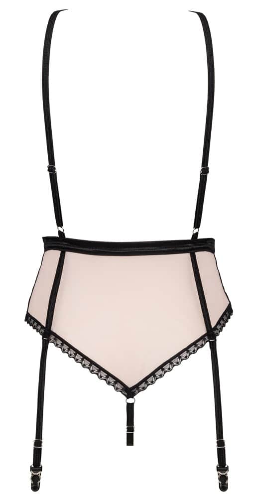 Obsessive Stringbody Lilines - Eleganter Einteiler mit Sex-Appeal Rosa/Schwarz L/XL Obsessive Stringbody Lilines - Eleganter Einteiler mit Sex-Appeal Rosa/Schwarz L/XL