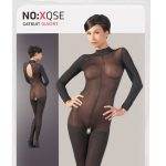 NO:XQSE Catsuit ouvert - Aufregend transparenter Langarm-Catsuit S/M – Verpackung