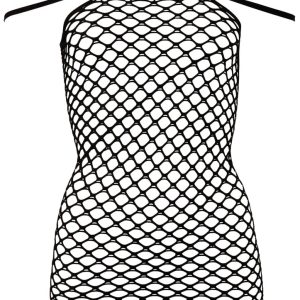 NO:XQSE Netzkleid mit 3er Träger - Verführerisches Dessouskleid aus hochelastischem Netzmaterial S-L – Hollow B