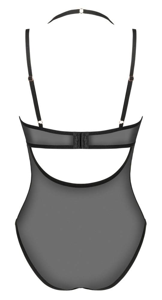 Obsessive Body Selinne - Eleganter Stretch-Netz Body schwarz Größe M/L Obsessive Body Selinne - Eleganter Stretch-Netz Body schwarz Größe M/L