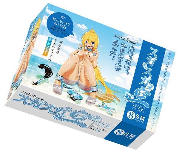Liebe Seele Vivid Sorairo Bondage-Set in Glossy Skyblue – Verpackung